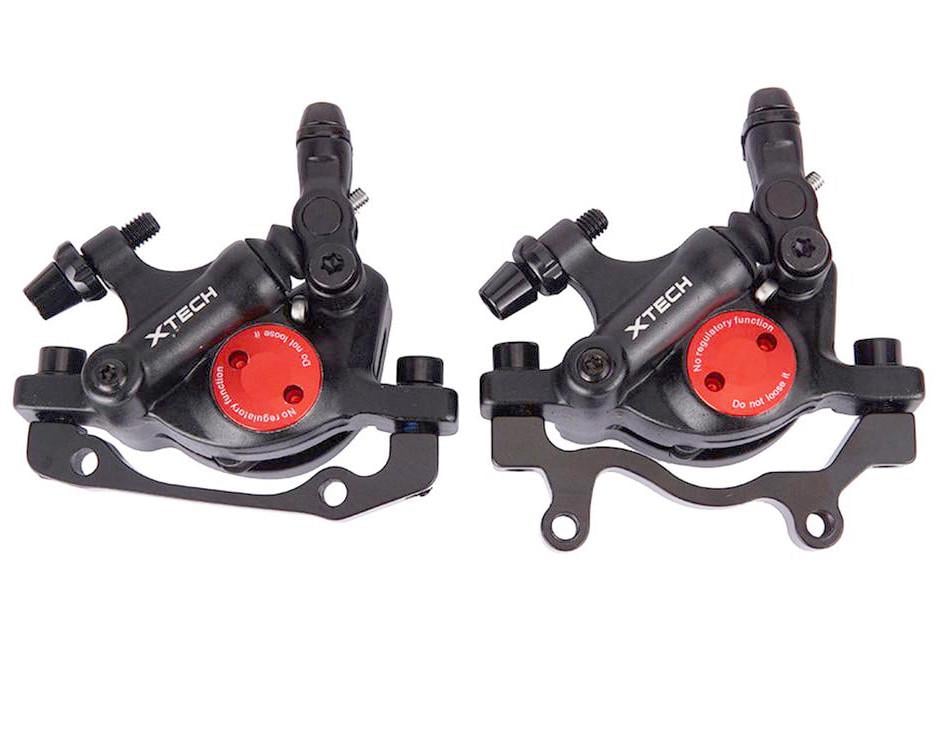 Тормоз дисковый гидравлический с механическим приводом Zoom XTECH HB-100 передний 180 мм/задний 160 мм (1547277204)