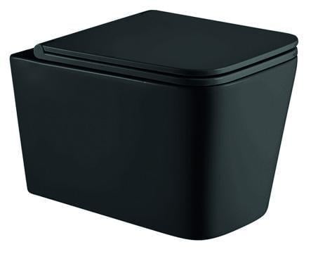 Унитаз подвесной MIXXUS Premium Quadro-0302-R 530x360x365 мм система смыва RIMLESS Black (MP6455)