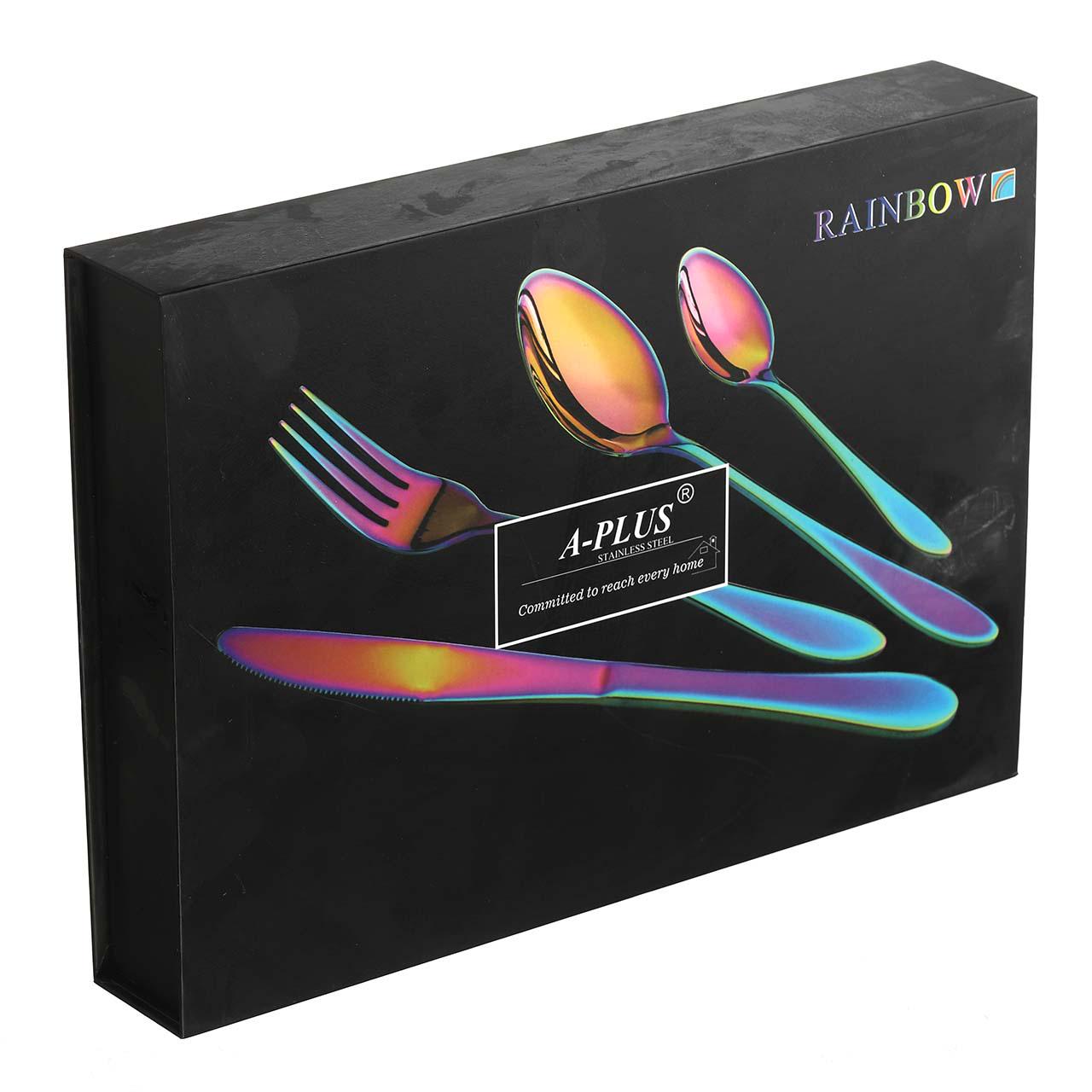 Набір столових предметів A-PLUS Rainbow (1421) - фото 2 Набір столових предметів A-PLUS Rainbow (1421) - фото 2