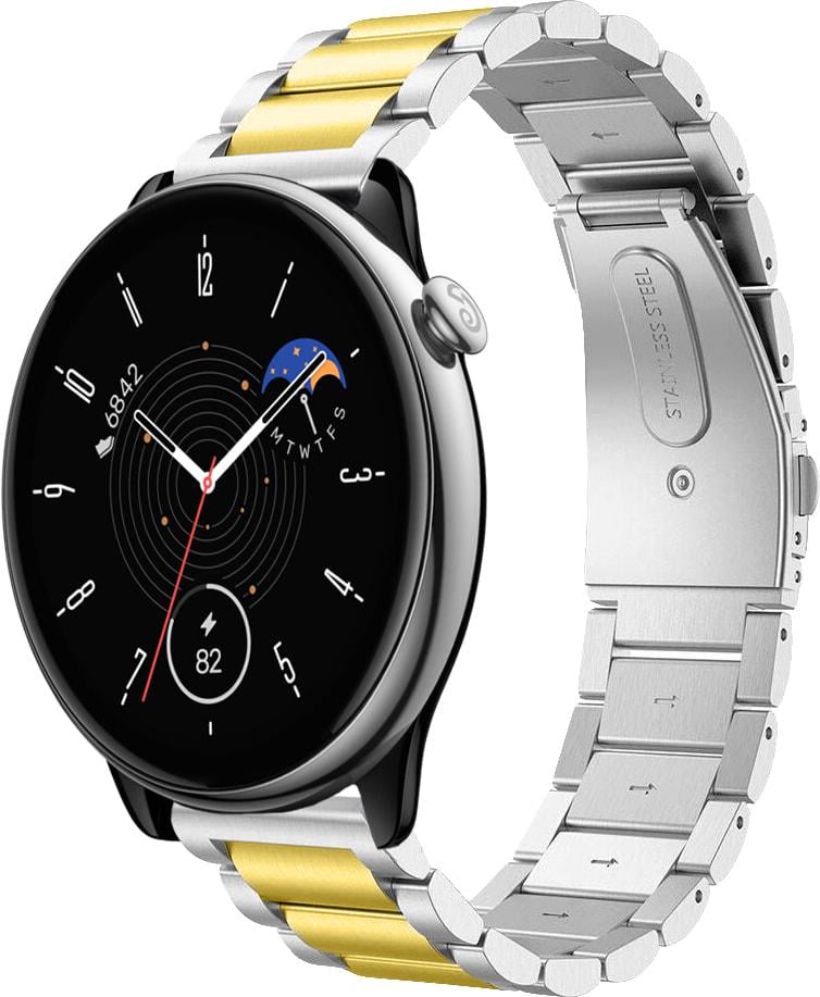 Металлический Ремешок Shain Line для Amazfit GTR Mini Silver Gold (33498-67)