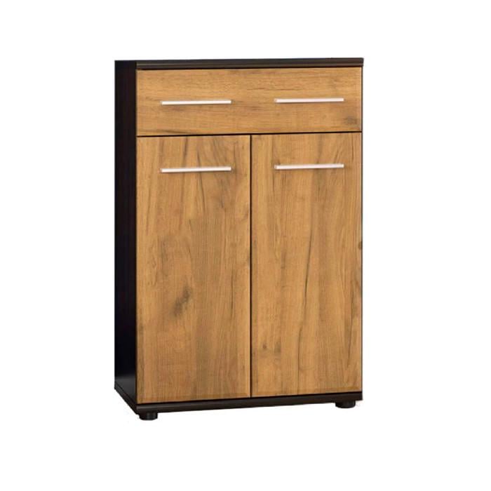 Комод-тумба Мебель Сервис Трио 2Д1Ш с выдвижным ящиком 60х96 см Венге/Дуб крафт (komod_2D1Sh_Trio_MS) Комод-тумба Мебель Сервис Трио 2Д1Ш с выдвижным ящиком 60х96 см Венге/Дуб крафт (komod_2D1Sh_Trio_MS)