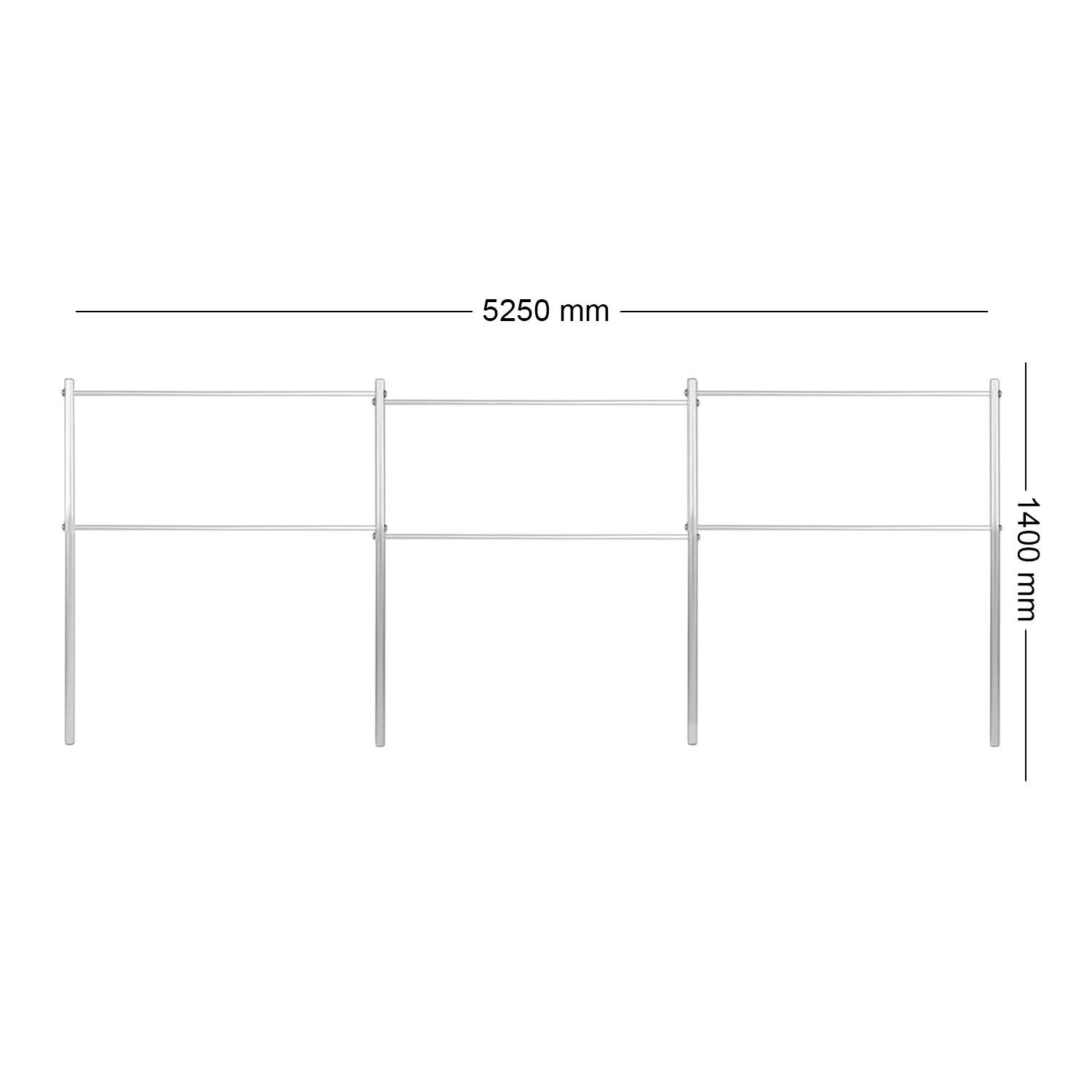 Опора для рослин шпалера садова 1400х5250 мм d 28 мм/d 12 мм (ШС-D28/D12-1400*5250) - фото 2
