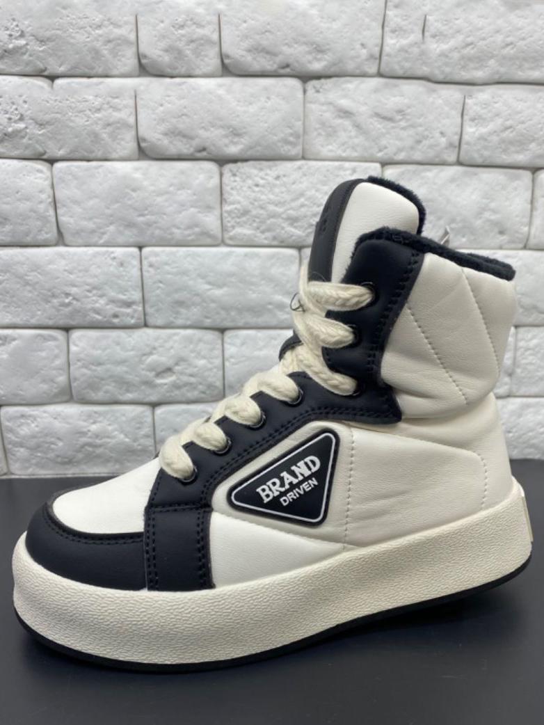 Зимние ботинки на овчине Jong Golf CN40457-7 р. 36 Бело-черный - фото 2