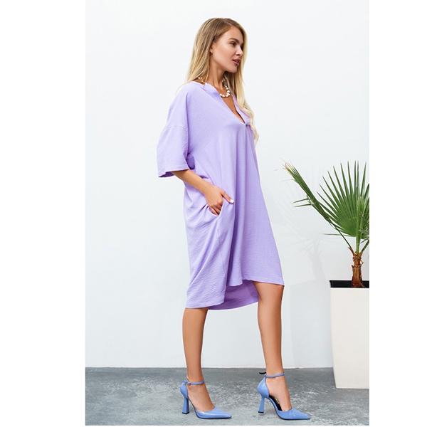 Туника женская Сиреневый 2XL (12768) - фото 2 Туника женская Сиреневый 2XL (12768) - фото 2