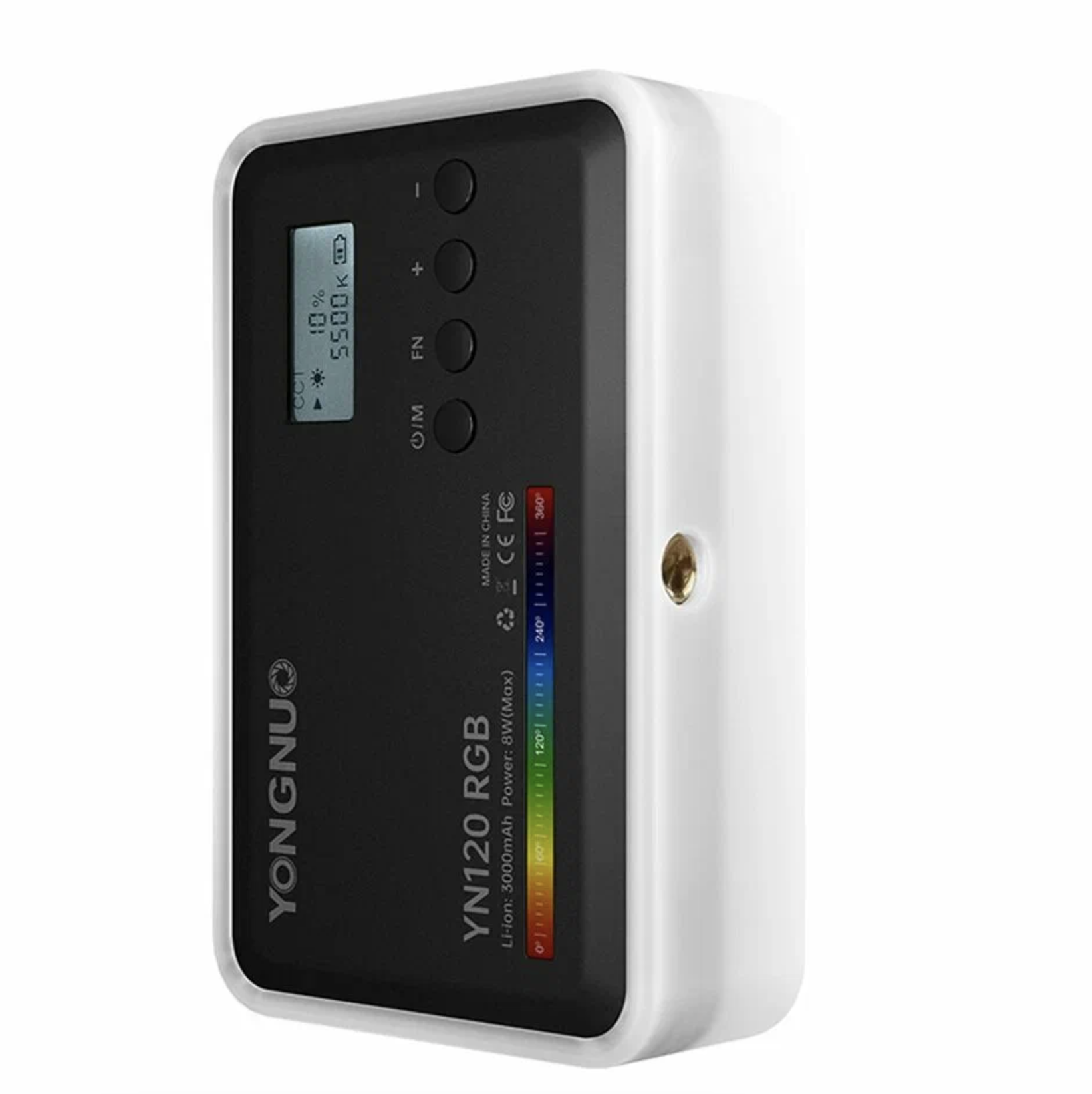 Відеосвітло портативне Yongnuo YN120 RGB із вбудованим акумулятором 2500-9900K (33998486)