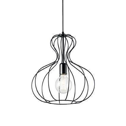 Подвесной светильник Ideal Lux Ampolla-1 SP1 Nero (148502)