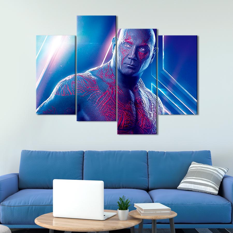 Настенний декор Постер фильма Мстители Финал с Драксом 89x56 см (A27-4)