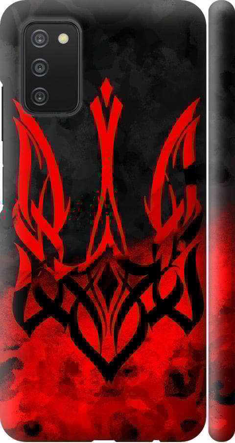 Чехол на Samsung Galaxy A03s A037F Герб Украины v2 (5312m-2381-42517)