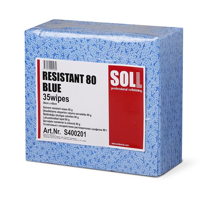 Салфетка для удаления силикона SOLL Resistant 80 36х40 см 35 шт. Blue (000032502)