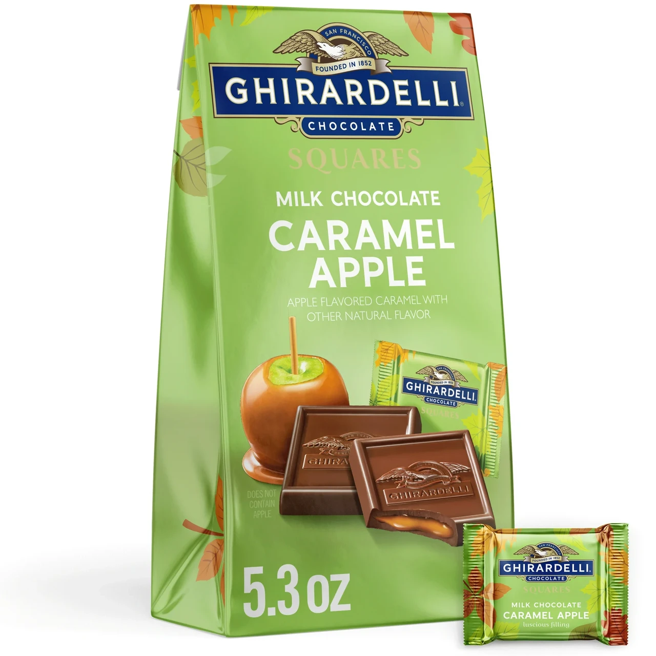 Цукерки шоколадні Ghirardelli Milk Chocolate Caramel Apple 150 г (2362557577)