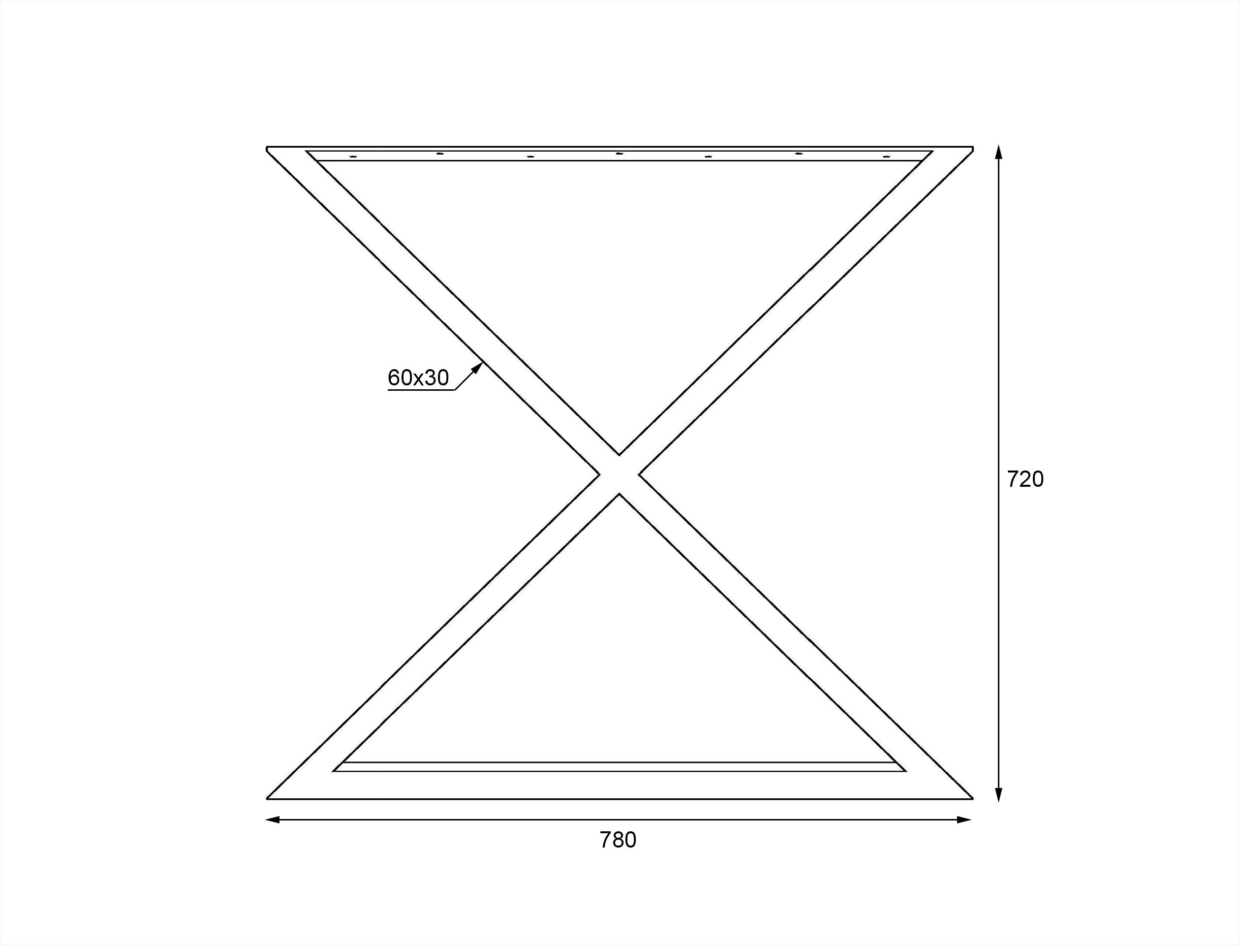 Опора для стола Lofty Серия 17 из металла ширина 780 мм Черный - фото 2 Опора для стола Lofty Серия 17 из металла ширина 780 мм Черный - фото 2