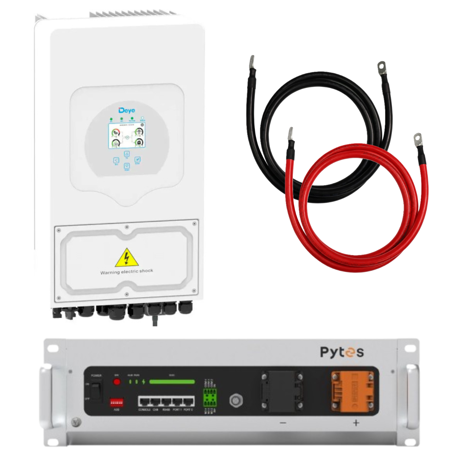 Комплект автономного енергопостачання Deye 5 кВт SUN-5K-SG03LP1-EU та Pytes V5° 5,12 кВт/год з підігрівом LiFePO4 (38870002) Комплект автономного енергопостачання Deye 5 кВт SUN-5K-SG03LP1-EU та Pytes V5° 5,12 кВт/год з підігрівом LiFePO4 (38870002)