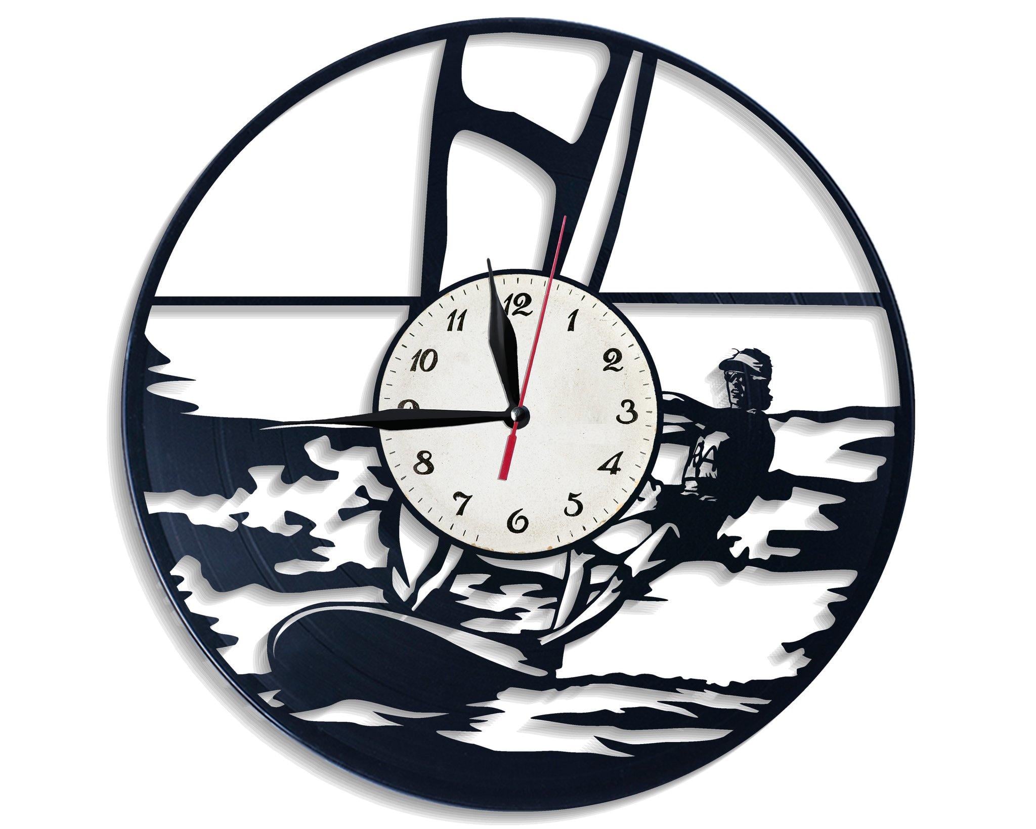Часы настенные Виндсёрфинг 2898 из виниловой пластинки