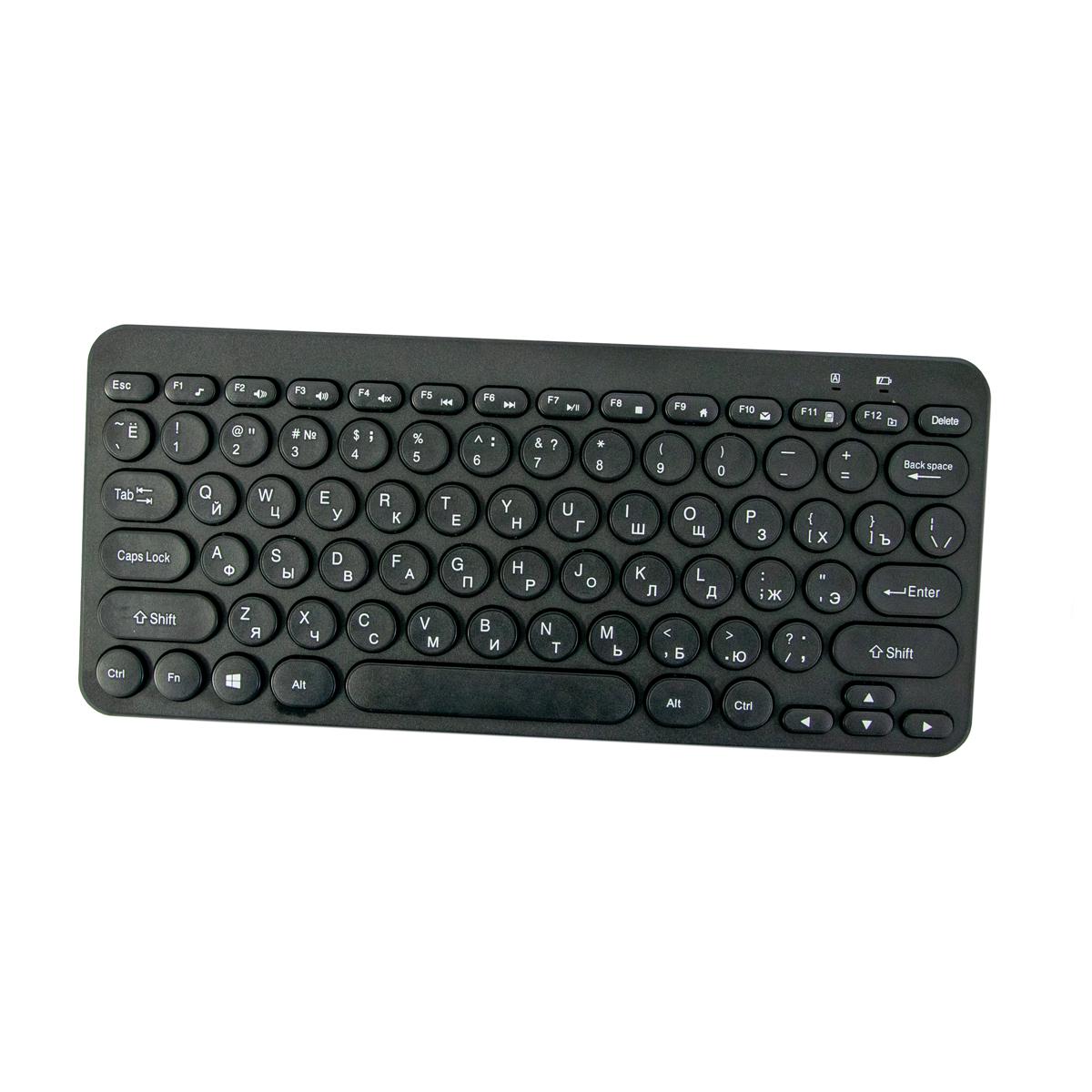 Клавіатура та мишка бездротові Multimedia Keyboard Wireless 2.4 GHz (1010453-Black) - фото 5