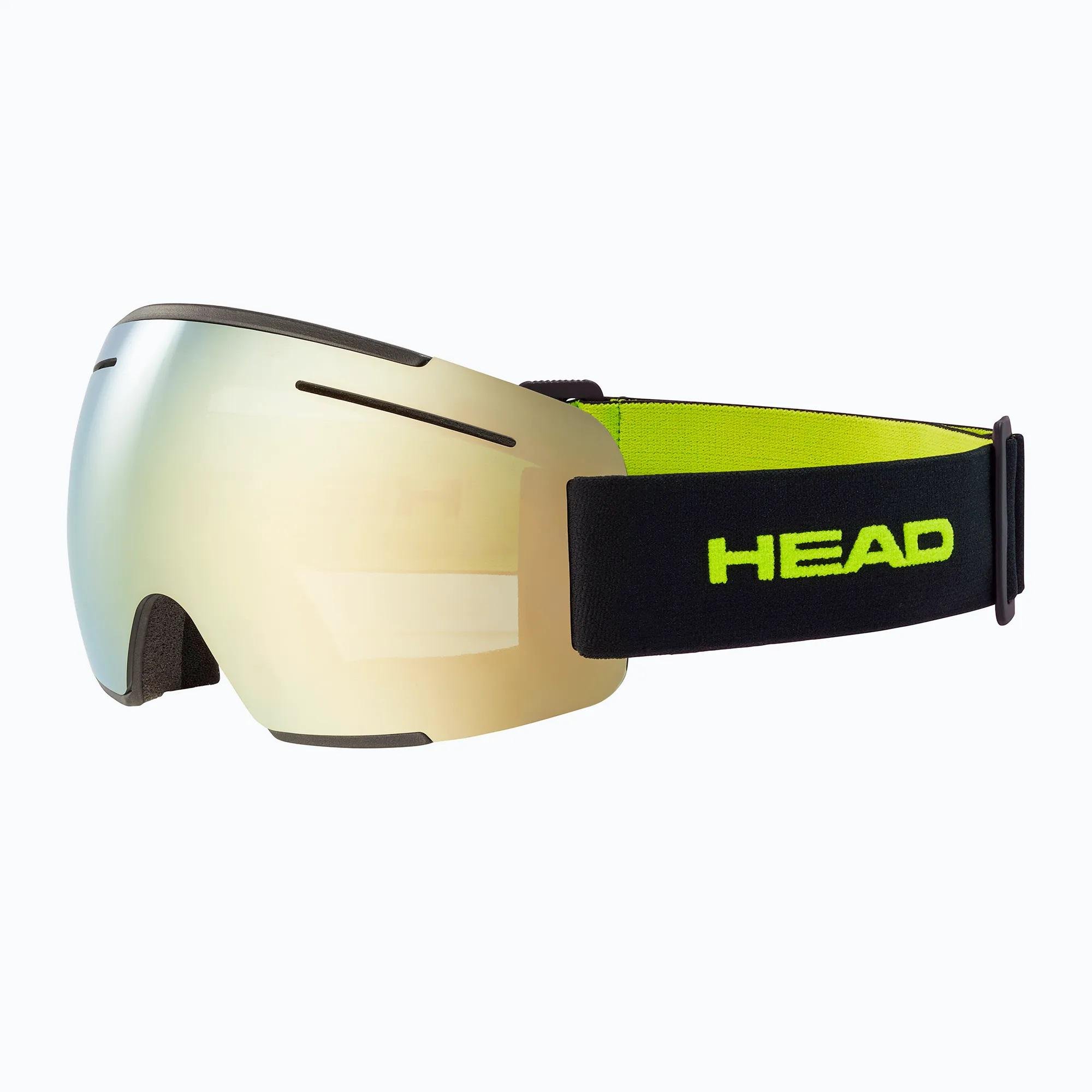 Маска гірськолижна HEAD F-LYT Cat S3 Large L Black/Green Lime (394352-L)