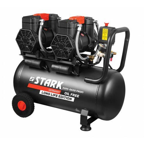 Компрессор поршневой безмасляный Stark 3250-SAOD Profi 50 л (300032055) - фото 1 Компрессор поршневой безмасляный Stark 3250-SAOD Profi 50 л (300032055) - фото 1
