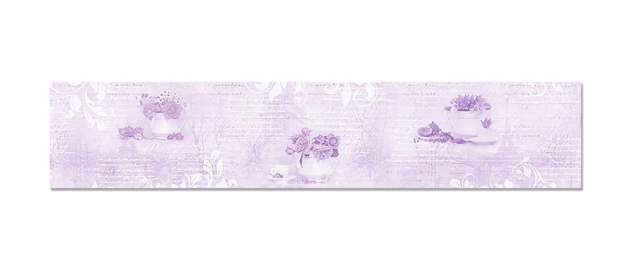Наклейка виниловая на кухню Zatarga Сиреневая Абстракция 600х3000 мм (1283915348)