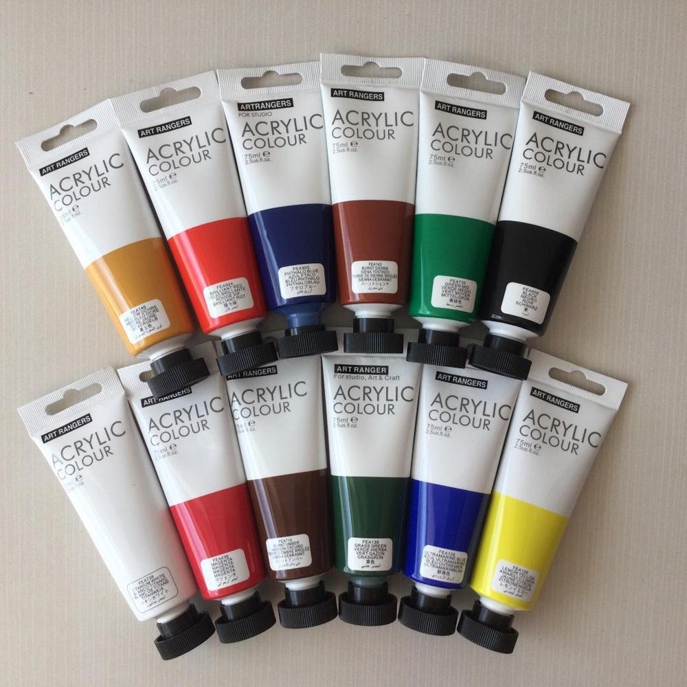 Акриловые краски художественные 22 мл 12 цветов (37-112013) - фото 9 Акриловые краски художественные 22 мл 12 цветов (37-112013) - фото 9