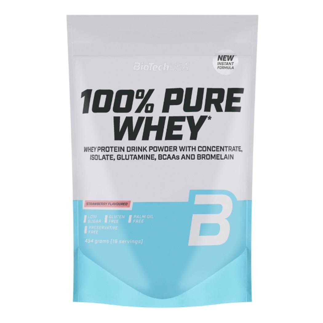 Сывороточный протеин BioTech USA Pure Whey 454 г Клубника (08727-01)
