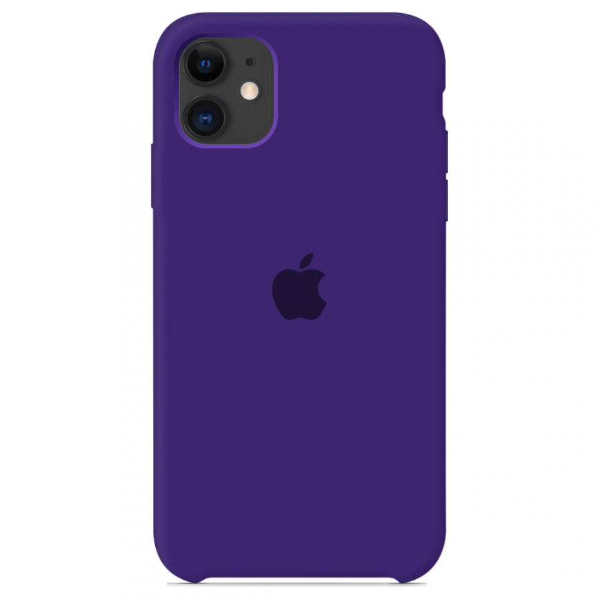 Силиконовый чехол накладка Apple Silicone Case for iPhone 11, Ultra Violet (HC)(A)