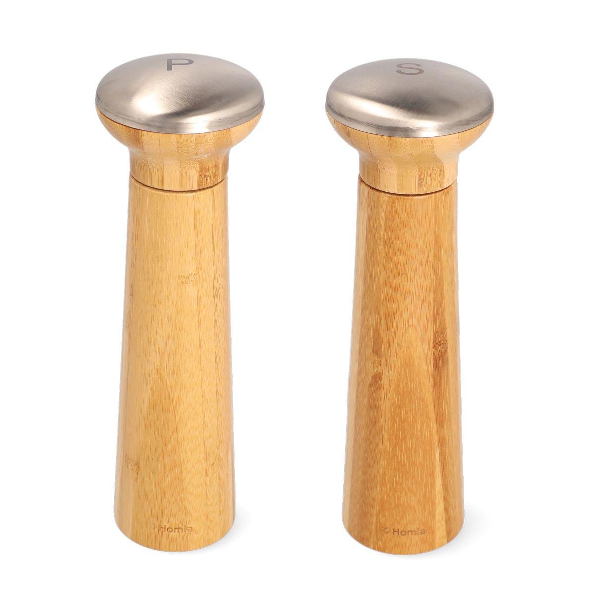 Набор мельниц для специй Homla ANTHE 7х23 см 2 шт. Дерево (209908)