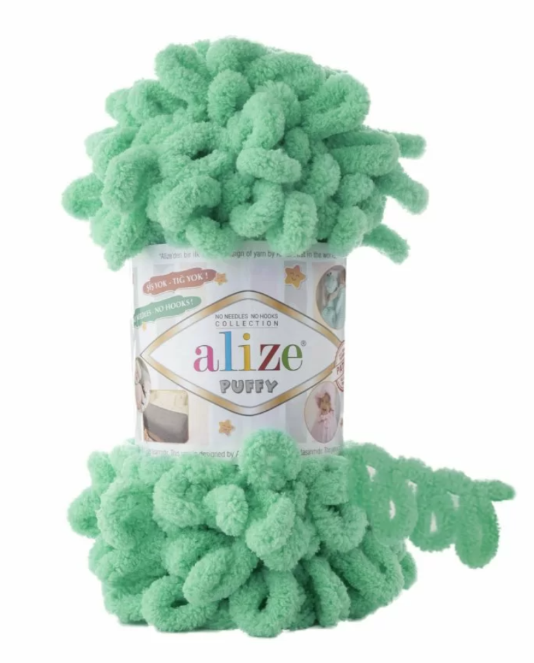 Пряжа для вязания Alize Puffy Зеленый 741 (2495554175) Пряжа для вязания Alize Puffy Зеленый 741 (2495554175)