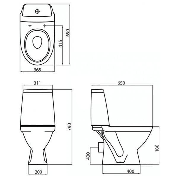 Унітаз-компакт Kolo Modo L39003000 косий випуск з сидінням Duroplast soft-close (25169961) - фото 2 Унітаз-компакт Kolo Modo L39003000 косий випуск з сидінням Duroplast soft-close (25169961) - фото 2