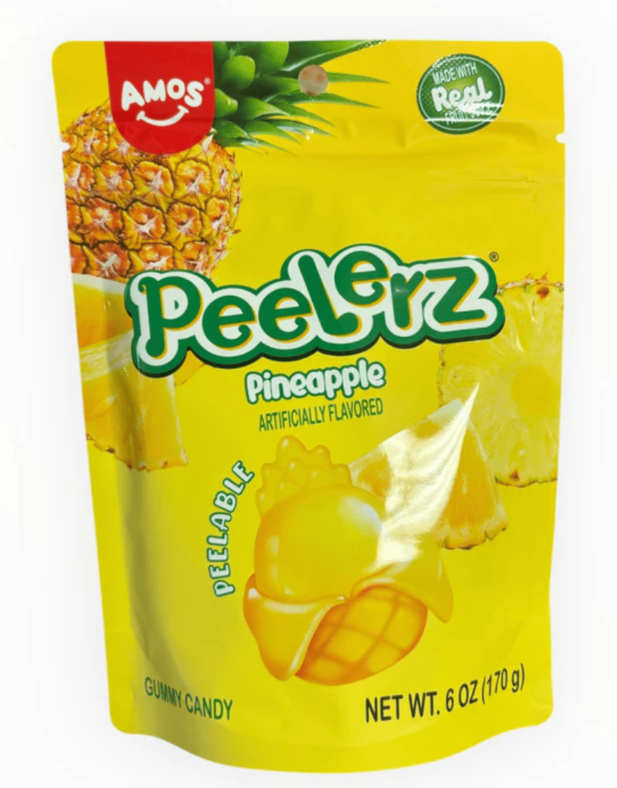 Конфеты желейные Amos Peelerz Pineapple 170 г (2752635844)