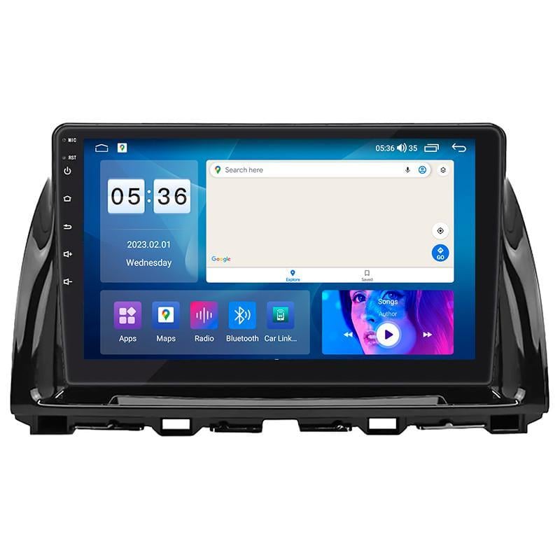 Автомагнитола штатная Lesko для Mazda CX-5 I рестайлинг 2015-2017 10" 4/64Gb CarPlay 4G Wi-Fi GPS Prime MOB