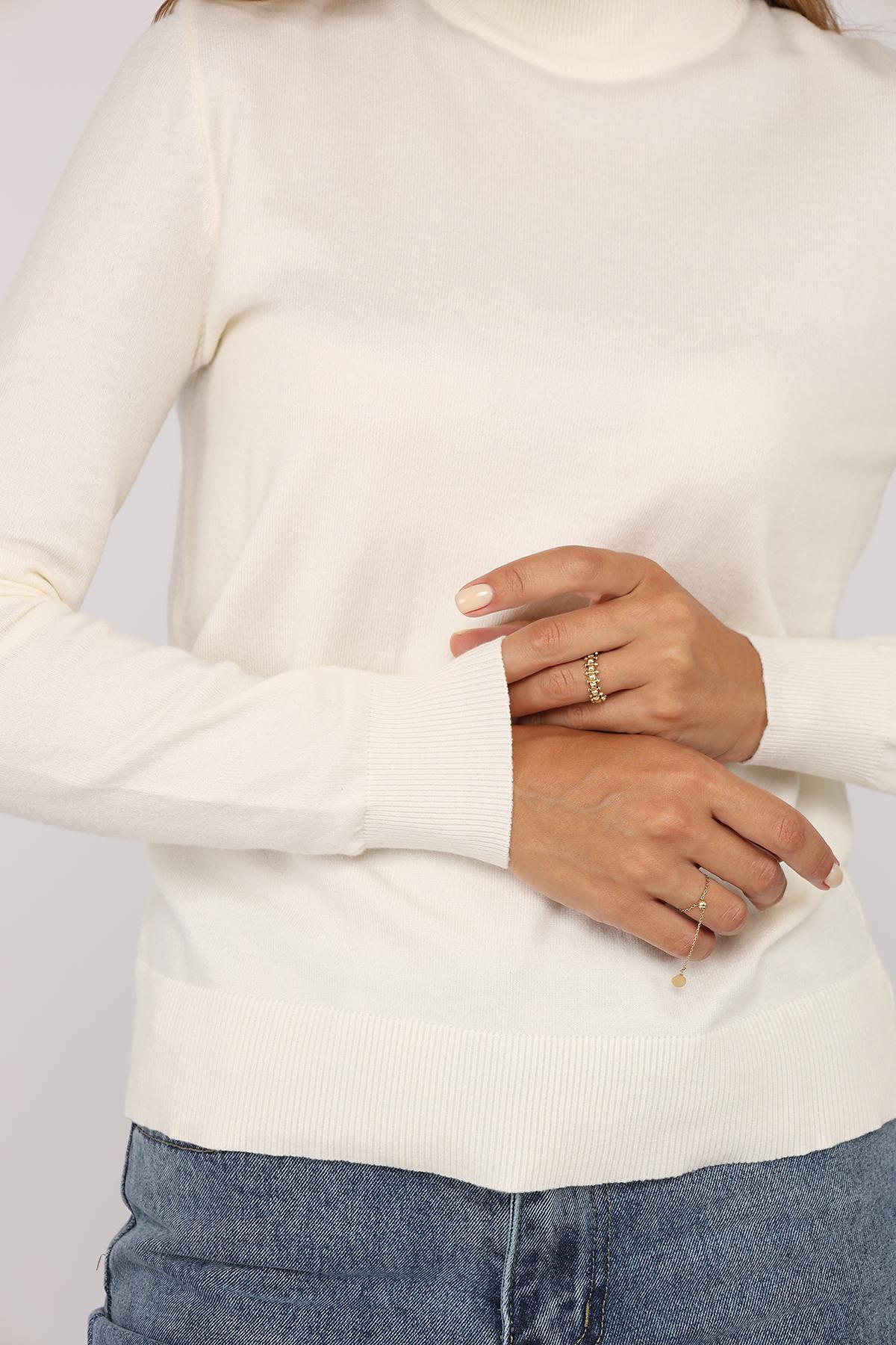 Гольф жіночий ЦБ-00273139 р. 52 Молочний (SKT001053485) - фото 4