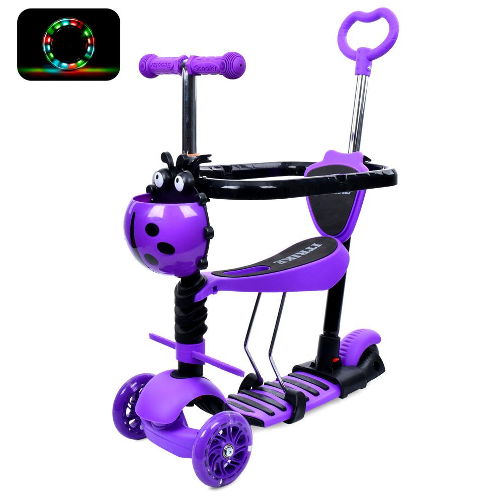 Самокат детский iTrike трехколесный MAXI 5в1 Фиолетовый (JR 3-050-V)