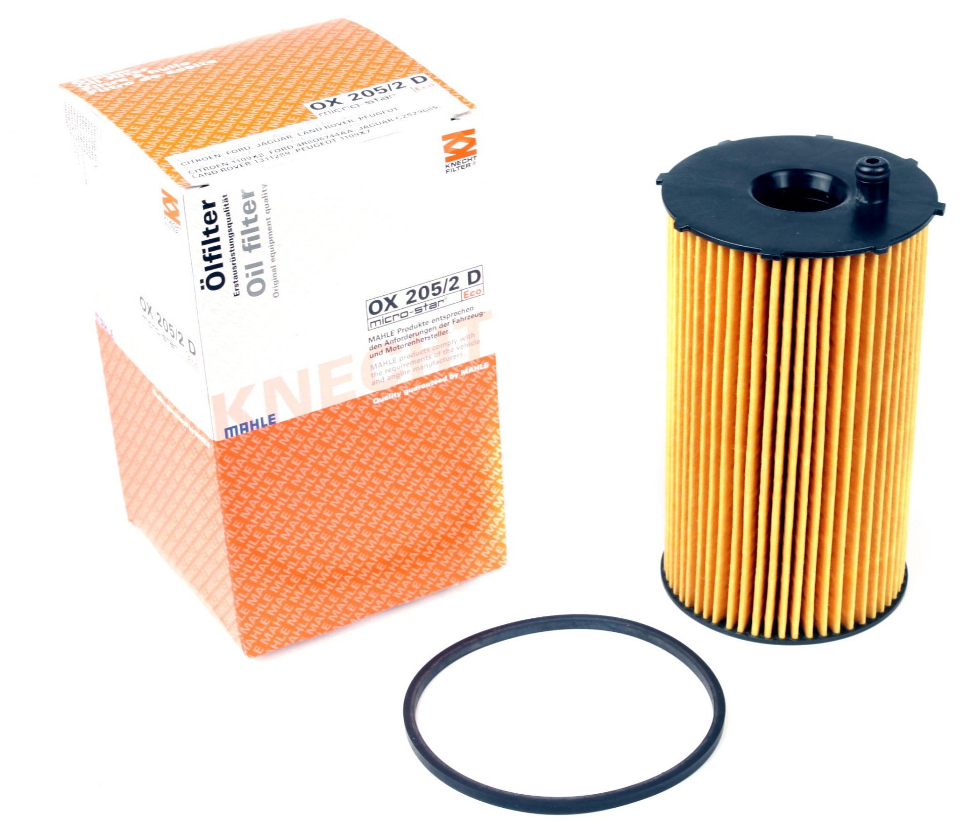 Фильтр масляный KNECHT для Citroen C5/Peugeot 407 2,7HDI 05- (OX 205/2D)