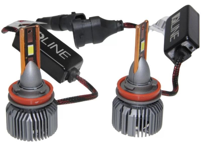 Автолампы Qline Ultra LED +200% 55W H11 6000K 2 шт.