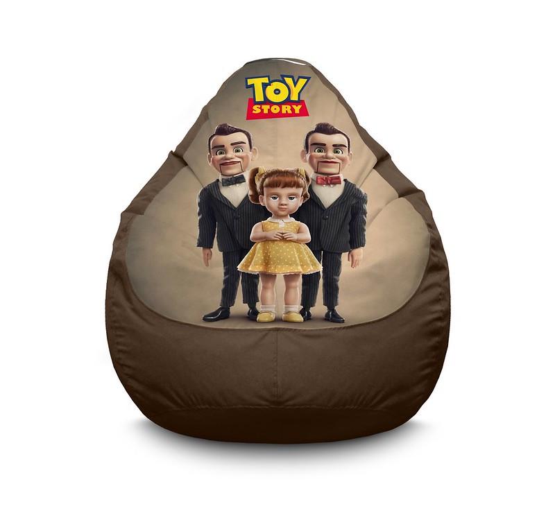 Кресло мешок iPuff Toy Story 4 The Bensons Gabby Gabby Оксфорд XL 80x110 см Коричневый