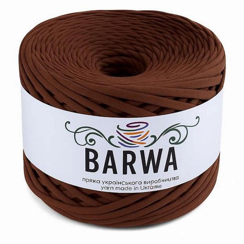 Пряжа трикотажна Barwa плоска Шоколад 19 (2826258874)