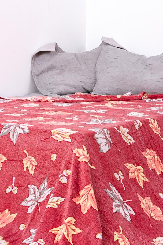 Покривало двобічне з мікрофібри з візерунком Носи Своє 200х230 см Червоний (18004)