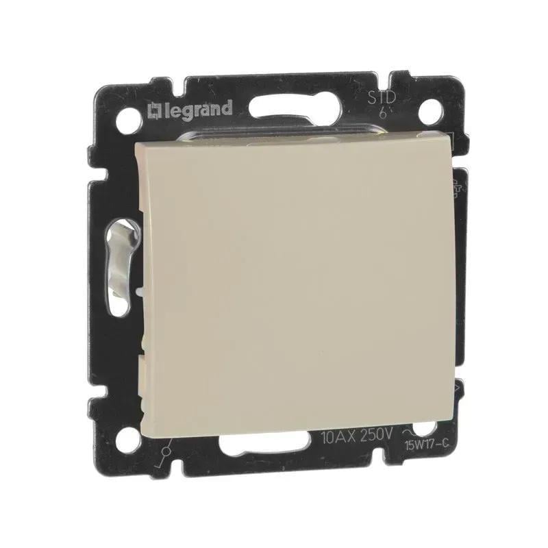 Выключатель одноклавишный Legrand Valena проходной Слоновая кость (774306)