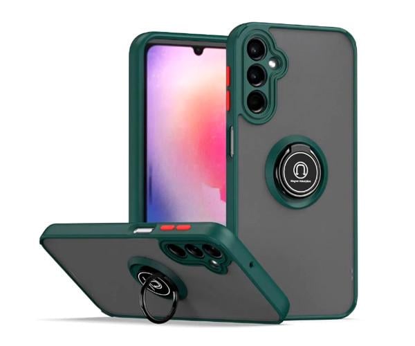 Чехол-накладка TPU Color Matte Ring для Samsung Galaxy A34 Зелёный