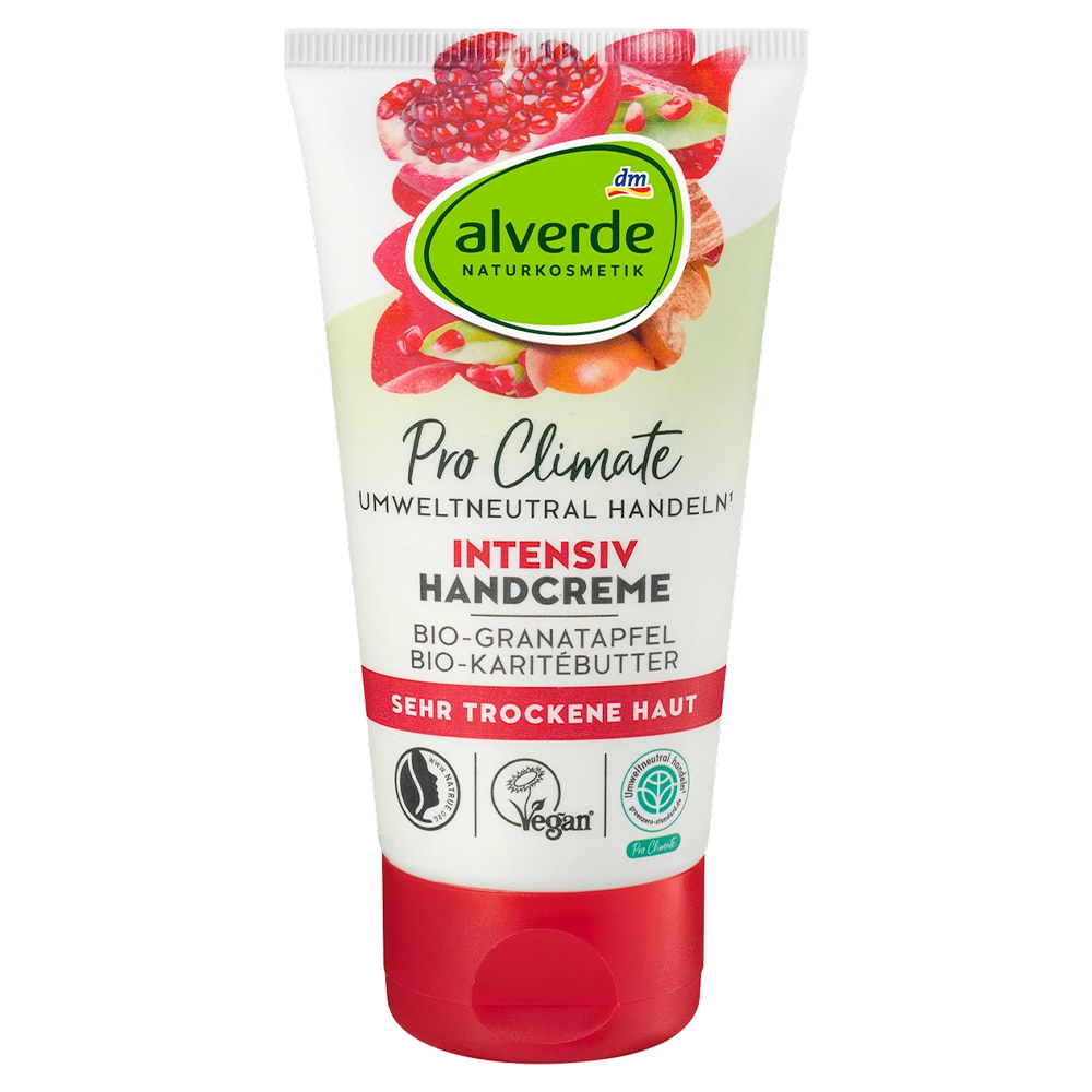 Крем для рук Alverde Naturkosmetik Pro Climate интенсивный с органическим гранатом 75 мл