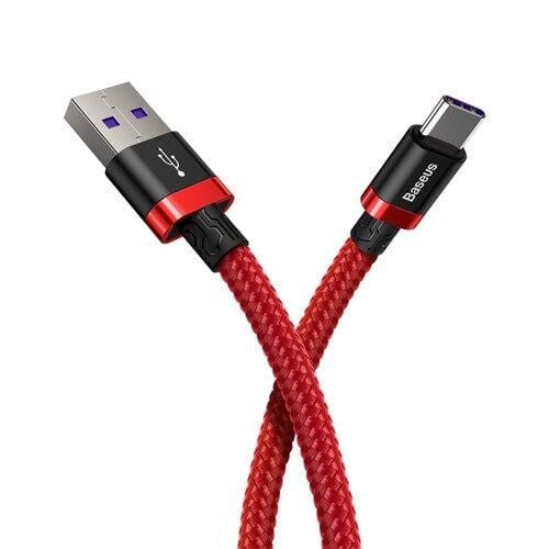 Кабель USB Type-C Baseus для швидкої зарядки передачі даних CATZH-A09 5A 1 м Червоний