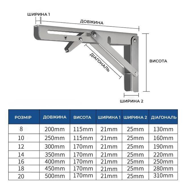 Механизм откидной для полки или стола 16" Белый (9f9b3e8d) - фото 4 Механизм откидной для полки или стола 16" Белый (9f9b3e8d) - фото 4