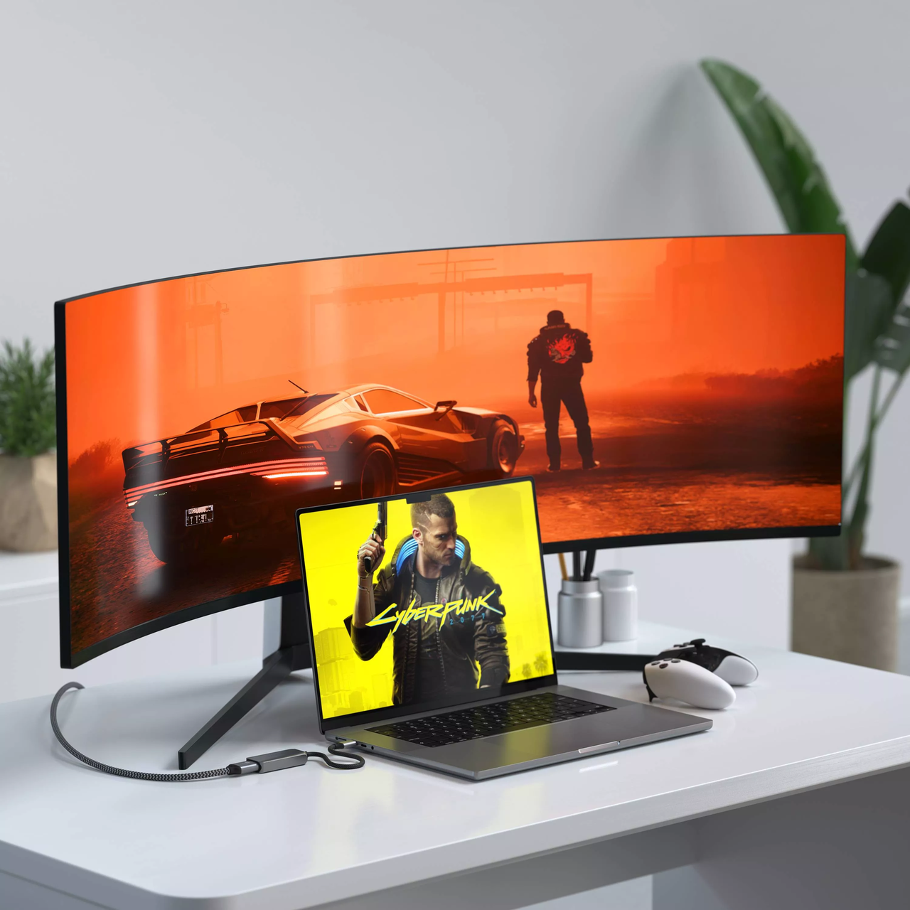 Адаптер Satechi USB-C to HDMI 2,1 8K Space Gray (ST-AC8KHM) - фото 7
