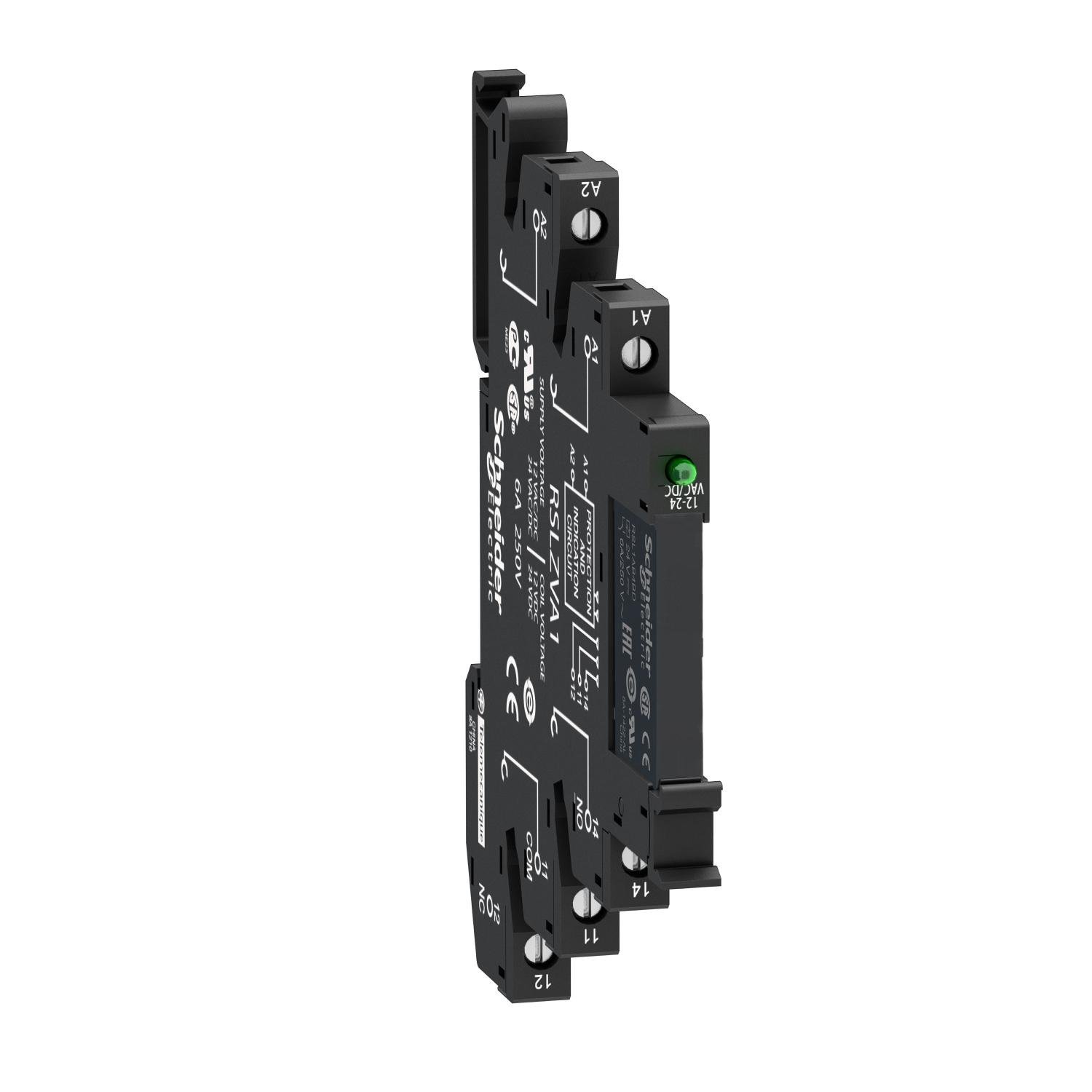 Колодка винтовая из реле Schneider Electric Harmony 6A 1к 230V AC/DC RSL (RSL1PVPU)