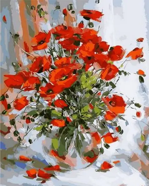 Картина по номерам Mariposa Нежные маки 40x50 см (skl-Q1210)