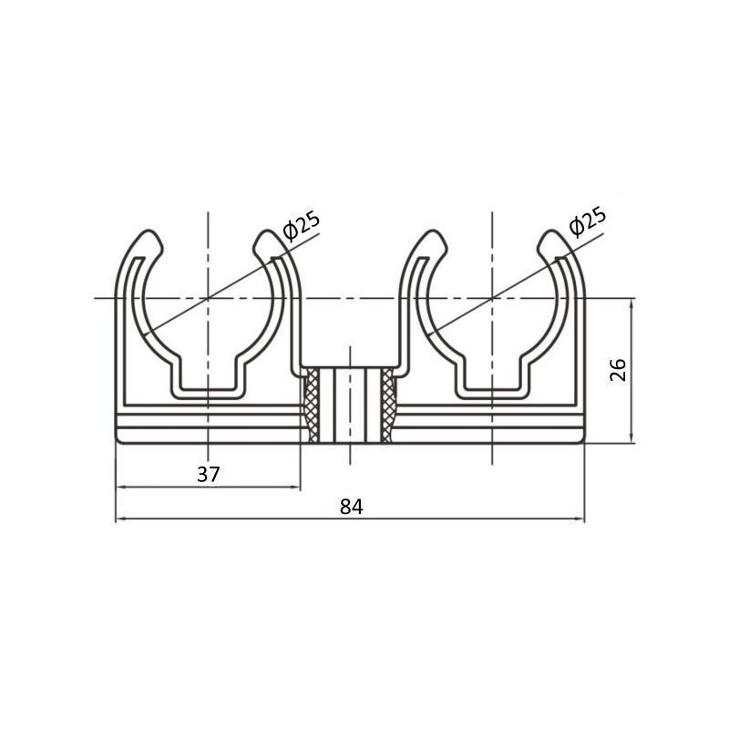 Крепление двойное Blue Ocean PPR 25 мм (SD00005806) - фото 2 Крепление двойное Blue Ocean PPR 25 мм (SD00005806) - фото 2