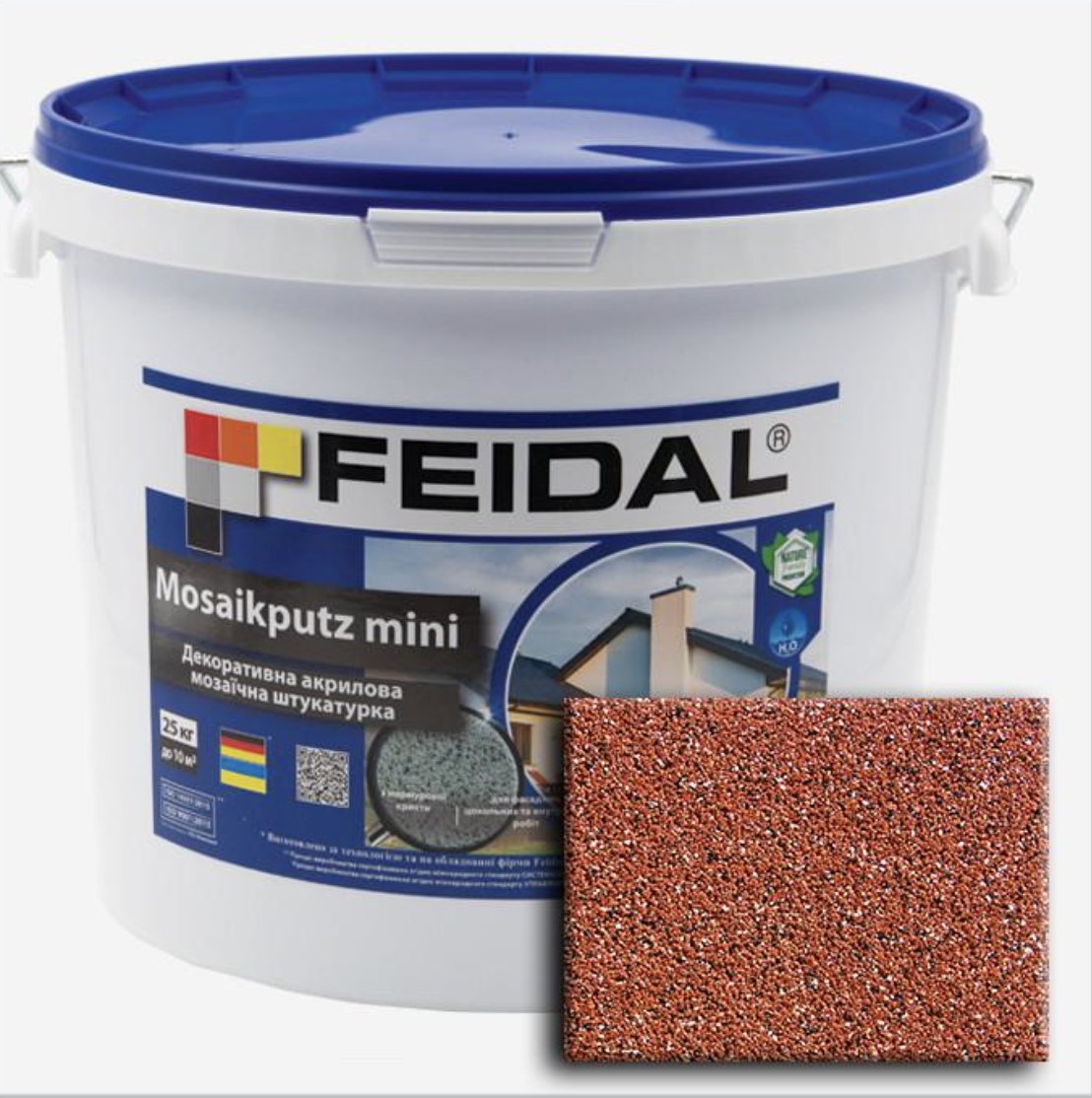 Декоративна штукатурка акрилова Feidal Mosaikputz mini А14 мозаїчна 25 кг (27582183)