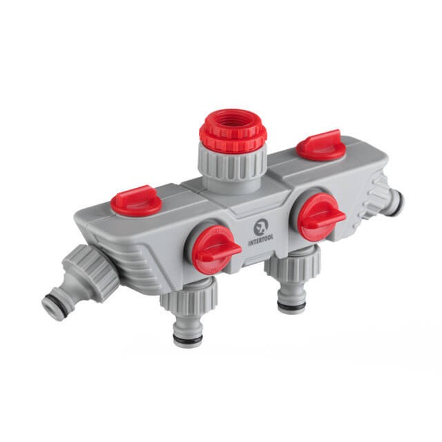 Розподілювач 4-х канальний Intertool GE-2004 з регулюванням шкірного каналу