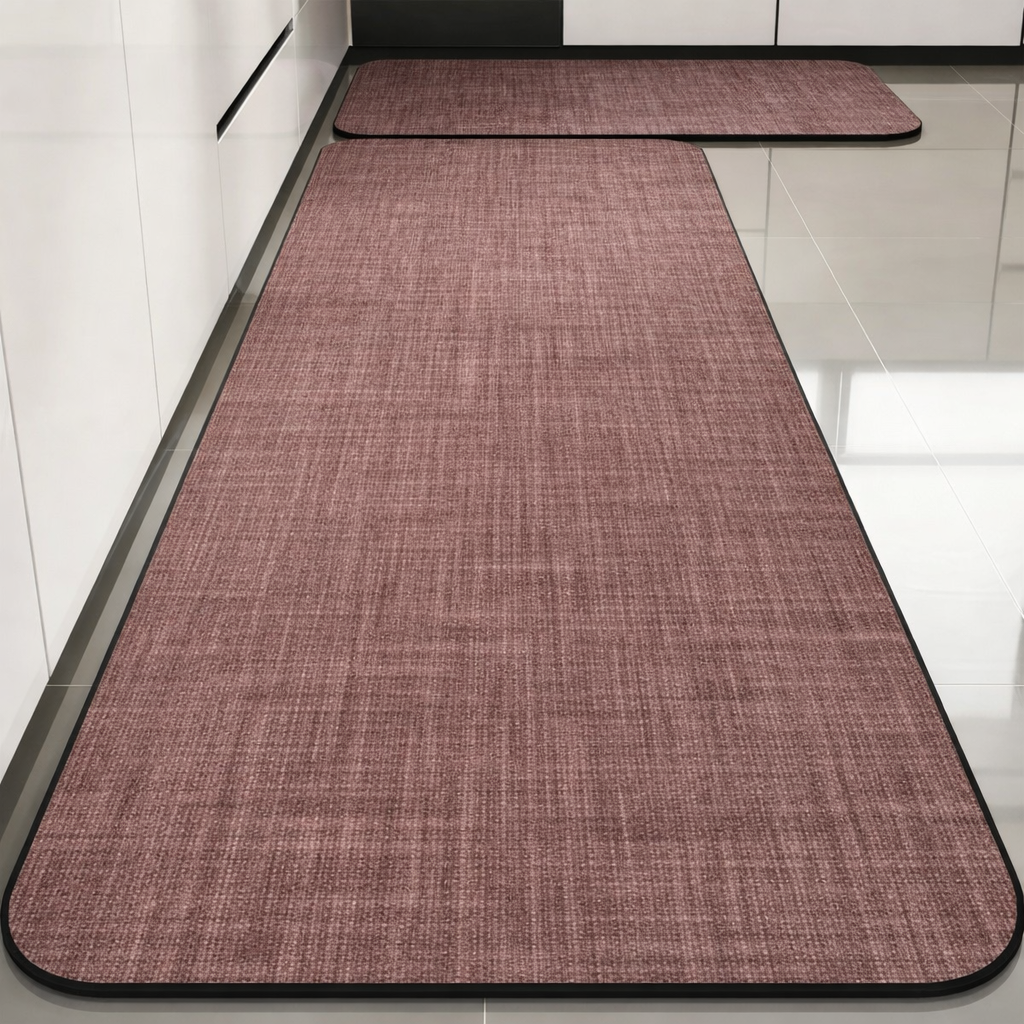 Набор ковриков для кухни/ванной Ethno BAWOWNA 2в1 диатомитовый 160х50/80х50см Коричневый (KD2kitchEthnoBAWOW160brown)