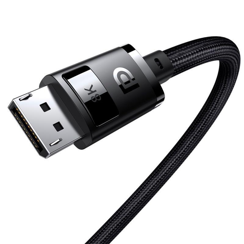 Кабель для передачі відеосигналу Baseus High Definition Series DisplayPort 8K Adapter Cable 1.5м Чорний (B00633706111-01) - фото 2