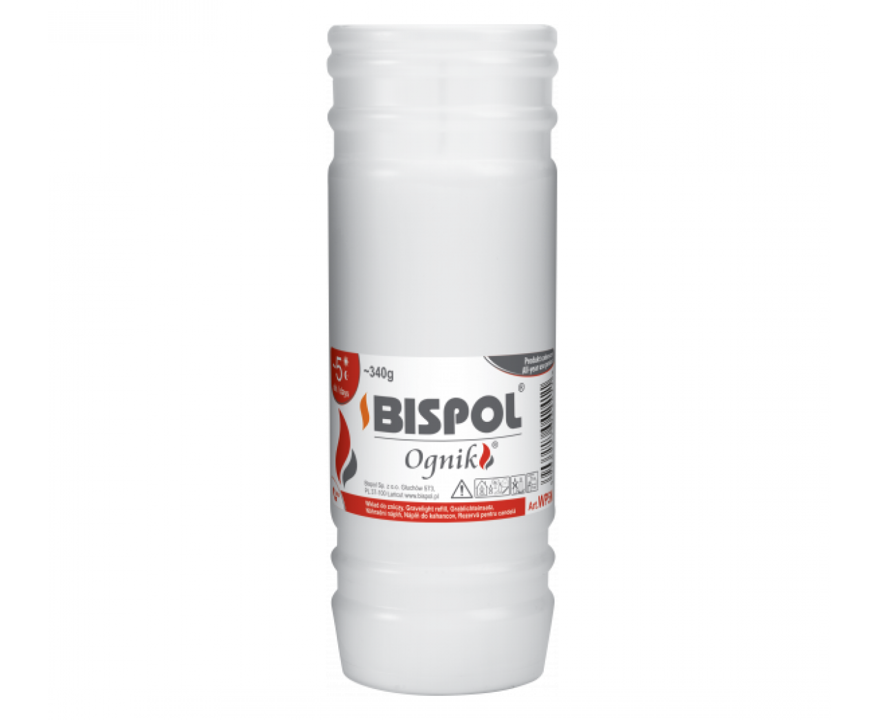 Свеча парафиновая Bispol 5 дней 2 шт. (100-416)